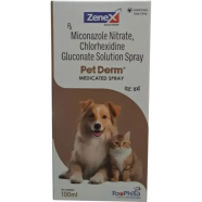 Pet Derm Medicated Spray Anti-Bacterial and Anti-Fungal For Cat and Dog 100ml image