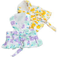 Pet Harness Leash Set Bow Flower For Cats and Small Dog image