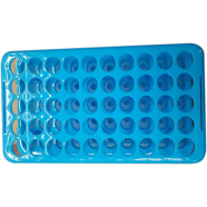 Pet story Multi-functional Test Tube Rack Centrifugal Tube Rack Can Be Inverted Aperture 18Mm 50-Well Laboratory Supplies 50 holes/Random image