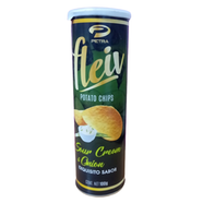 Petra Fleiv Potato Chips Sour Cream And Onion - 100 gm image