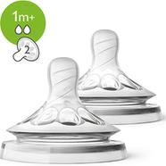 Philips Avent Natural Teat, 1m Set of 2 (Slow Flow) image