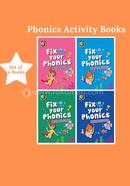 Phonics activity Workbooks : Set of 4 books image