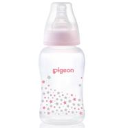 Pigeon Flexible Peristaltic Nipple Clear Pp Bottle 150ml, Blue Star image