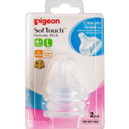 Pigeon Softouch Tm Pperistaltic Plus Nipple (L-Y Cut) Size -Blister 2pcs image