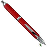 Pilot Capless Red Rhodium Fountain Pen - 1Pcs - FC-1500RR-R F