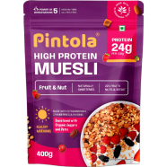 Pintola High Protein Muesli, Fruit And Nut, 400gm image