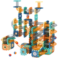 Pipeline Rolling Ball Race Track Montessori Educational Toy For Girls Boys Kids Creative Gift-125 Pcs image