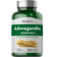 Piping Rock Ashwagandha 4500 mg - 120 Capsules -483492315 image