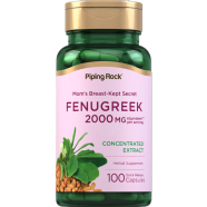 Piping Rock Fenugreek Concentrated Extract 2000mg 100 Quick Release Capsules - X003f0yyjb image