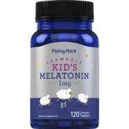 Piping Rock Kid's Melatonin 1mg 120 Chewable Tablets - X003k28xrd image