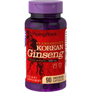 Piping Rock Korean Ginseng 500mg Panax Ginseng 90 Capsules image