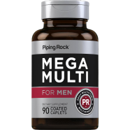 Piping Rock Mega Multi For Men Caplets Coated 90Pcs image