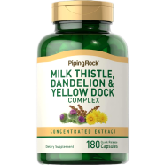 Piping Rock Milk Thistle DandElion and Yellow Dock Complex 180 Capsules - X003k5rp33 image