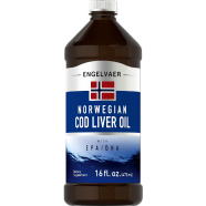 Piping Rock Norwegian Cod Liver Oil With Epa/dha 473 Ml - X003a2yz8j image