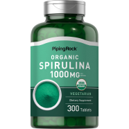 Piping Rock Organic Spirulina 1000 mg 300 Tablets -433659729 image