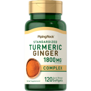 Piping Rock Turmeric Ginger 1800mg 120 Softgels - X003hxy7ll image