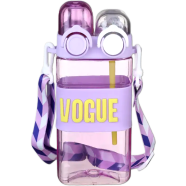 Plastic Kids' Sports Water Bottle With a Vogue Branded Silicone Band Any Colour 1 Pcs image