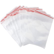 Plastic Zipper Bag 3×2 inch Transparent Crystal Clear Zip Bag, Poly Bag, Made of Solid LDPE Film Food Safe - 100 pcs image