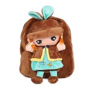 Plush Bags Cartoon Printed School Bag For Kids - Size 16inch image