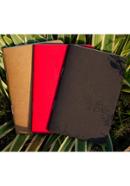 Pocket Book Black, Kraft and Red Notebook 3-Pack image