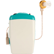 Pocket Hearing Aid Sound Amplifier for Severe Hearing Loss Adjustable Voice Volume with Earplugs Ear Care Hearing Aid Machine image