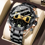 Poedagar 103 Men’s Dual Time Display Watch icon