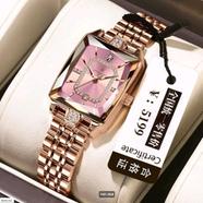 Poedagar 785 Diamond Rectangle Ladies Watch image