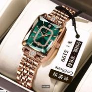 Poedagar 785 Diamond Rectangle Ladies Watch image