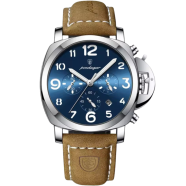 Poedagar 859 Luxury Sports Waterproof Luminous Mens Watch Black (859) image