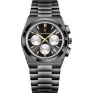Poedagar 970 New Luxury Man Quartz Watch For Men Waterproof Luminous Date Chronograph Stainless Steel Mens Watches image