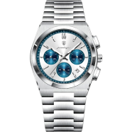 Poedagar 970 New Luxury Man Quartz Watch For Men Waterproof Luminous Date Chronograph Stainless Steel Mens Watches image