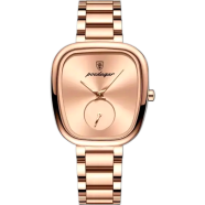 Poedagar New Unique Design Stainless Steel Ladies Watch image