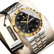 Poldagar Most Elegant Watch Stainless Steel for Men Dial Black (872) image