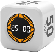 Pomodoro Rotating Timer White image