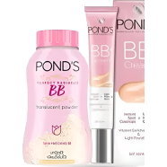 Pond's BB Combo - Pond's BB Perfect Radiance Translucent Faical Powder 50 gm And BB Plus Cream With SPF 30 PA Plus Plus 18 gm - Ivory image