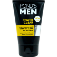 Pond's Men Power Clear Pollution Out Deep Oil Facial Scrub 100g image