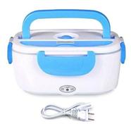Portable Electric Lunch Box - White and Blue image