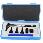 Portable LED Medical Otoscope Set Ear Eye Throat Nose Dental Veterinary Diagnostic image