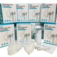 Portable Mini Handheld Mesh Nebulizer Machine Ultrasonic Steam Inhaler Nebulizer Machine For Child And Adults Nebulization Smart USB Connector image