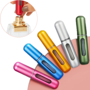 Portable Mini Perfume Bottle Set – 5ML Refillable Spray for Travel and Outdoor (5pcs) image