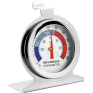 Portable Round Dial Kitchen Stainless Steel Freezer Refrigerator Thermometer image