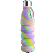 Portable Silicone Bottle Retractable Folding Drinking Carabiner Large Capacity-550ML icon