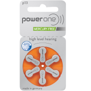 Powerone Accu Plus P13 Hearing Aid Battery, Six Batteries Each Pack image