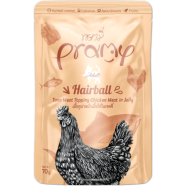 Pramy Cat Pouch Food HAIRBALL - Tuna Meat Topping Chicken Meat in Jelly For Adult Cat 70gm | Cat Wet Food image