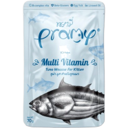Pramy Cat Pouch Food MULTIVITAMIN - Tuna Mousse For Kitten Cat 70gm | Cat Wet Food image
