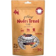 Pramy Nutri Dry Cat Treat Crab 50gm | Cat Snacks image
