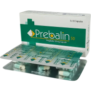 Prebalin 50mg Capsule 10's Strip image
