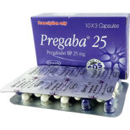 Pregaba 25 mg Capsule 10's strip image