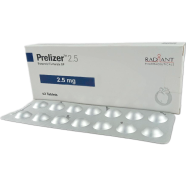 Prelizer 2.5 mg Tablet 14's Strip image