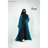 Glam Touch Premium 3 Part Shrug Abaya Set image